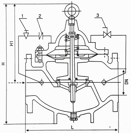 緩閉(bì)止回閥結構(gou)示意圖