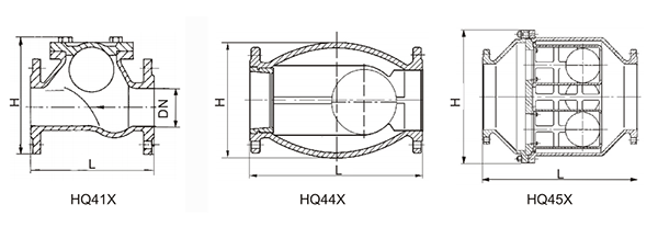 無磨(mo)損球形止回(hui)閥結構示意(yì)圖