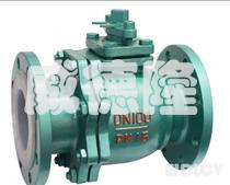 襯氟法(fǎ)蘭球閥  WDLQ41F46-16/10