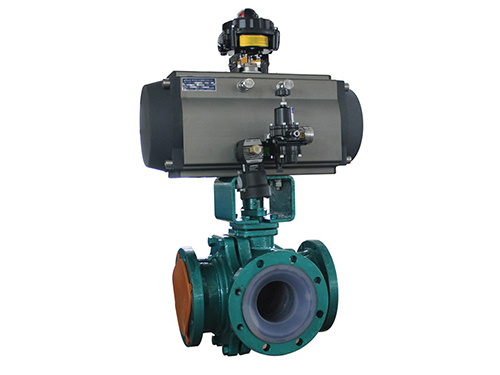 氣動(dong)三通球閥T型(xing)和L 型